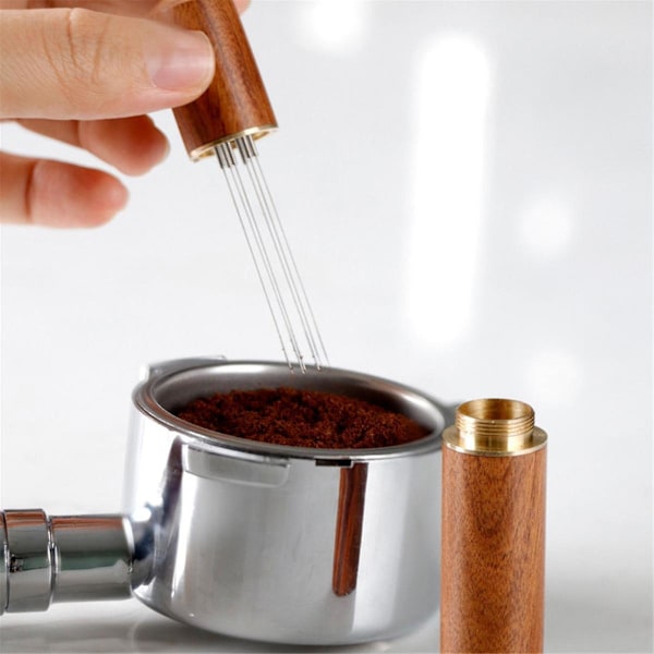 TS-2st Verktyg Kaffe Malet Espresso Omrörare Distributör Visp För Kaffepulver Distribution Nål C