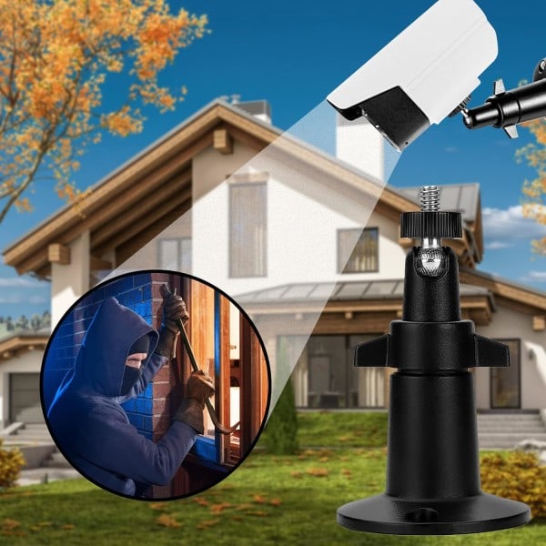 2-pack väggfäste för kamera i metall, justerbart för utomhusbruk, kompatibel med Arlo Pro, Arlo Go, Arlo Light och andra kompatibla modeller