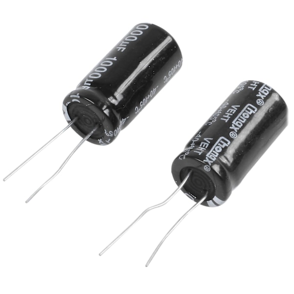 TS-Elektrolytkondensator 50 V 1000 U F 105 C 25 X 13 Mm - Sort (2 pakker)