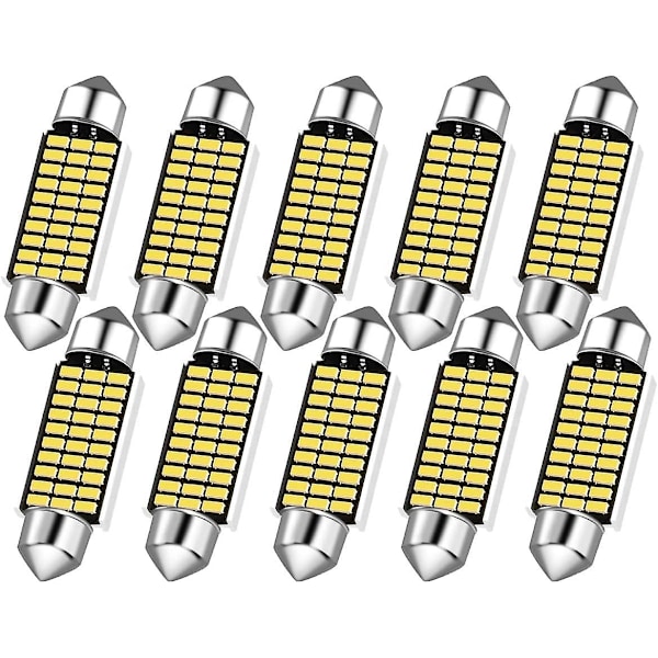 2024, LED Inredningsbelysning Bil 10 St Bilinredningsbelysning 36 Mm Penlampa För Inredningsbelysning Bil 12 V LED Inredningsbelysning Ambient Lighting Bil