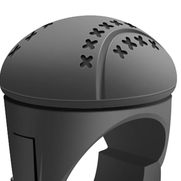 Universal ratknop forbedret kontrol ergonomisk silikone ABS-greb til bil lastbil sort