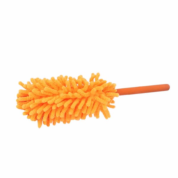 Telescopic Duster Removable Washable 72cm Chenille Dust Removal Tool for Home Cleaning Orange 0.2