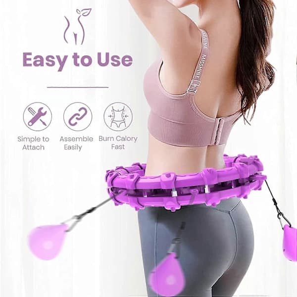 Smart Hula Hoop Ringe, Rosa 24 Knuder
