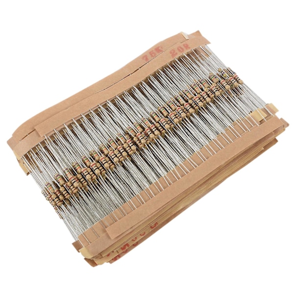 TS-860kpl 1 Ohm-1m Ohm 1/4w Hiilikalvovastukset Valikoima Sarja 43 Arvoa