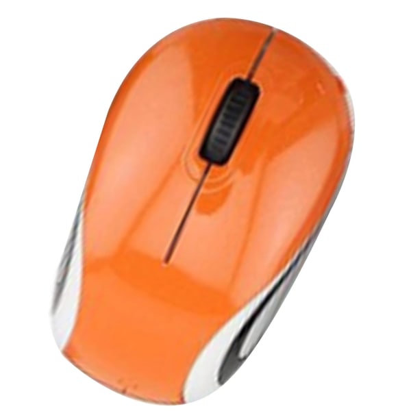 Mini Liten Trådlös Mus För Resor Optisk Bärbar Trådlös Mini Mus Med USB mottagare För Pc Laptop Orange
