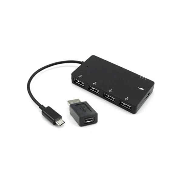 TS-1 Sett - USB OTG 4 Port Hub Strømladeadapterkabel for Smartphone Høy Hastighet