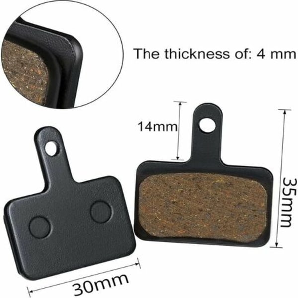 4 Par Cykelbromsbelägg för TRP Tektro Shimano Deore Br-M575 M525 M515 T615 T675 M505 M495 M486 M485 M475 M465 M447 M446 M445 M416 M415 M395 M375 e