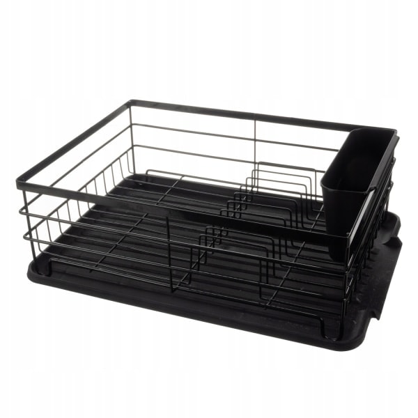Opvaskestativ Sort Metal - 44 x 31 x 14,5 cm Sort