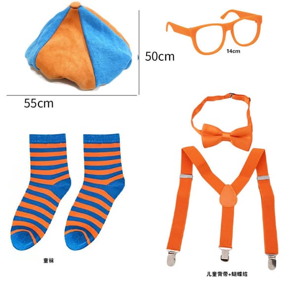 Engelsk læringsprogram for barn Blippi hatt cosplay kjole hatt gutter og jenter morsom basker