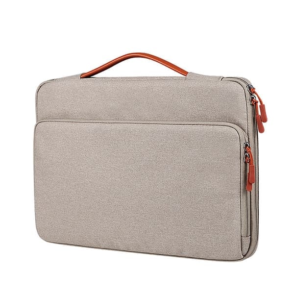 TS-Vannavstøtende laptopveske i polyester, 13,3\" – beige