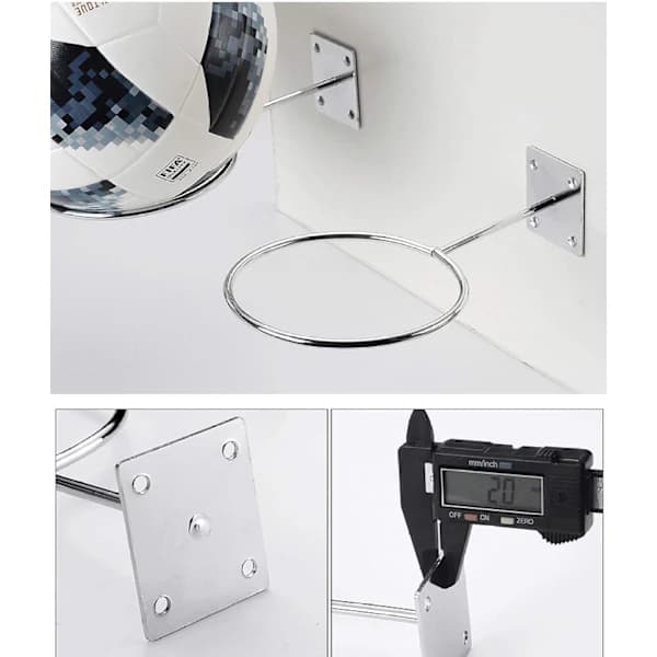 Väggmonterade bollhållare Sportbollställ Vägg 2-pack Mount Di