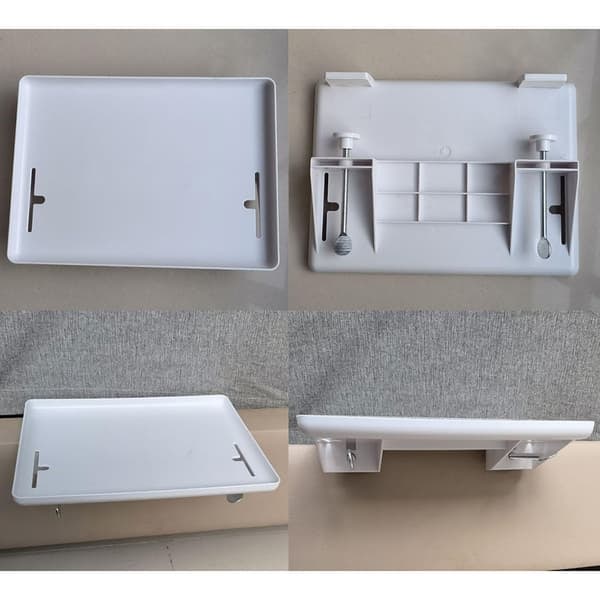TS-Vit sengehylle i ABS-plast - 32cm