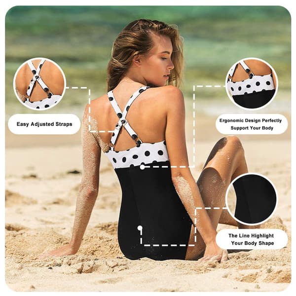 Women's Ruched Tummy Control Swimsuit