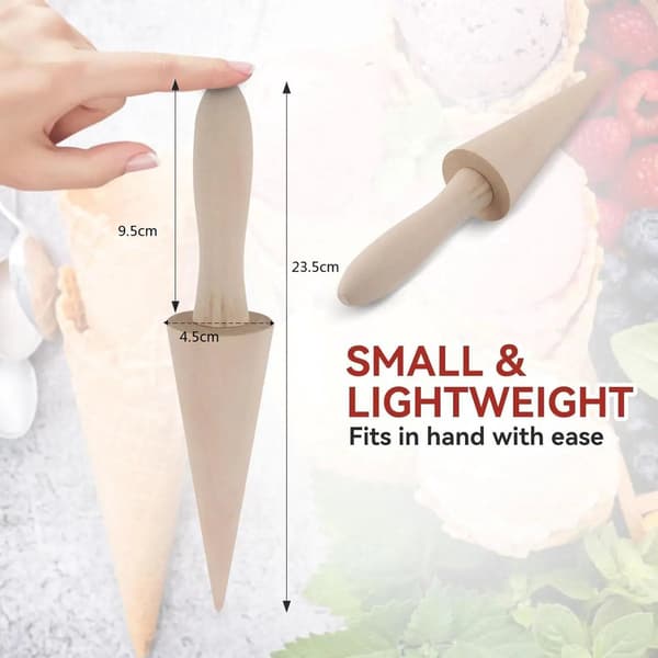 Träform för glasstrutar - Våffelstrutsrullare, Pizzelle rullstrut - för bakning - 23.5*4.5 cm
