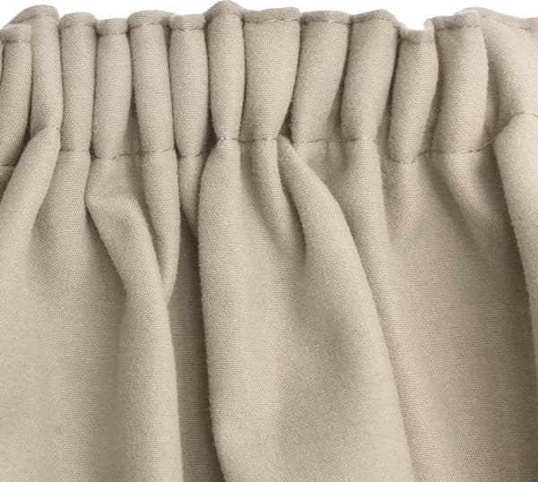 Beautissu Mörkläggningsgardiner 2-pack, Termiskt Isolerade Veckbandslängder för Sovrum Vardagsrum, Gräddvit, 140 x 245 cm