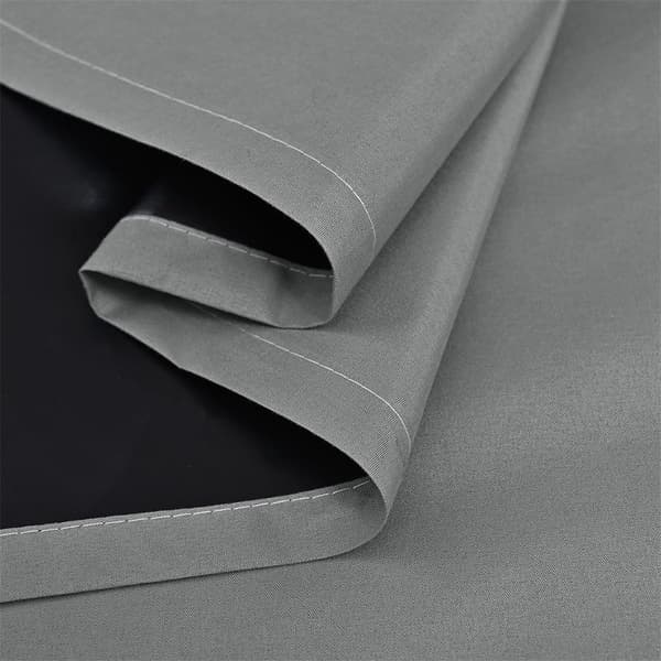 Sorte Mørklægningsgardiner 2 Paneler 100x200cm, Termisk Isolerede Fuld Lysblokerende Polyester Stanglommegardiner til Soveværelse Stue