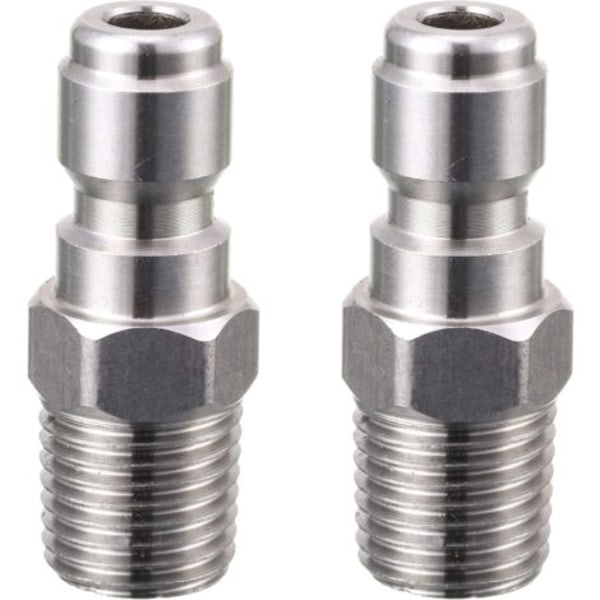 Koppling för högtryckstvätt, snabbanslutningskontakt, 1/4\" NPT hane, 5000 PSI, 2-pack