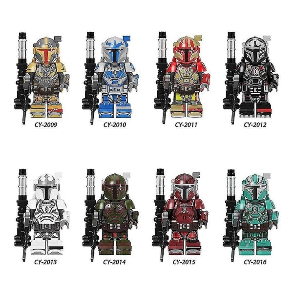 8 stk Star Wars Minifigurer Sæt Actionfigurer Byggesten Børnegave - Perfekt