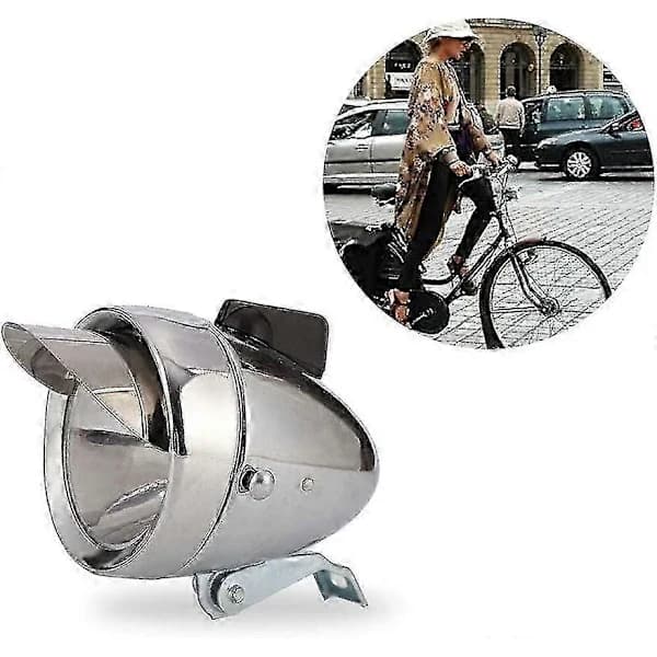 Sykkellys Energibesparende og Langvarig Retrolampe, Klassiske Kule Sykkellykter Gave sølv