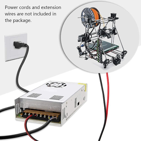TS-Switching Strømforsyning Dc24v 15a 360w LED Strip Transformer Adapter