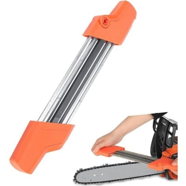 Moottorisahan teroitin 3/8 tuumaa 4,0 mm, Moottorisahan teroitustyökalu, 2-in-1 ketjuteroitin yhteensopiva STIHL 56057504303 kanssa