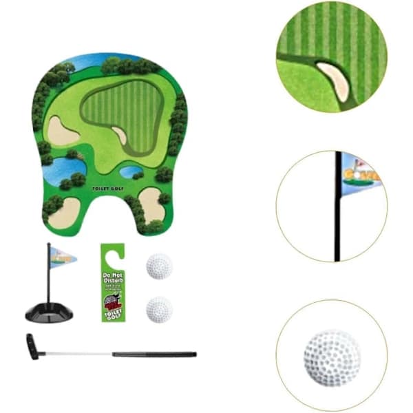 Toalettgolf Tränings Mini Golf Toalettid för Bror Make Män