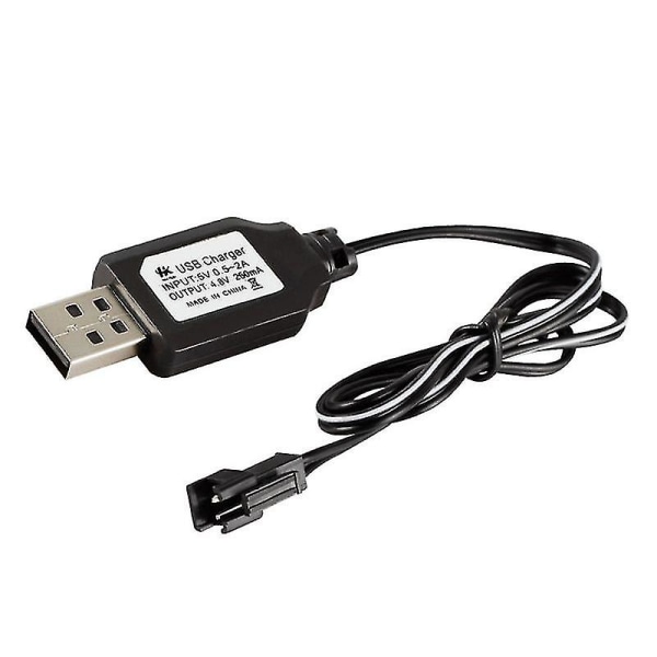 Latauskaapeli Akun USB-laturi Ni-cd Ni-mh Akut Pakkaus Sm-2p Pistokke Adapteri 4.8v 250ma Ulostulo Lelut Auto