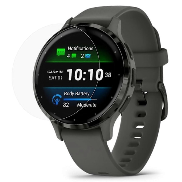 2 kpl Garmin Venu 3S 41mm D34mm TPU Kellonäytönsuoja HD Kirkas Hydrogeelikalvo