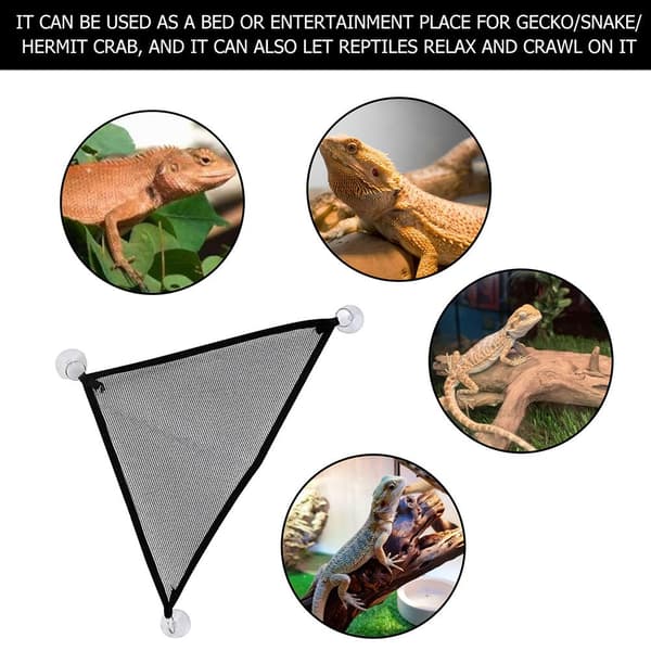 Bearded Dragon Lizard Triangle Hammock Reptile Hanging Bed