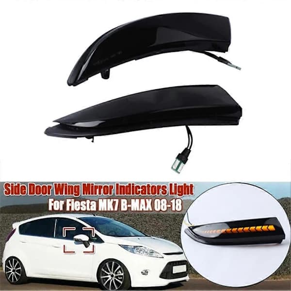 LED Dynamisk Sidospegel Blinkerslampa för Fiesta MK7 2008-2017