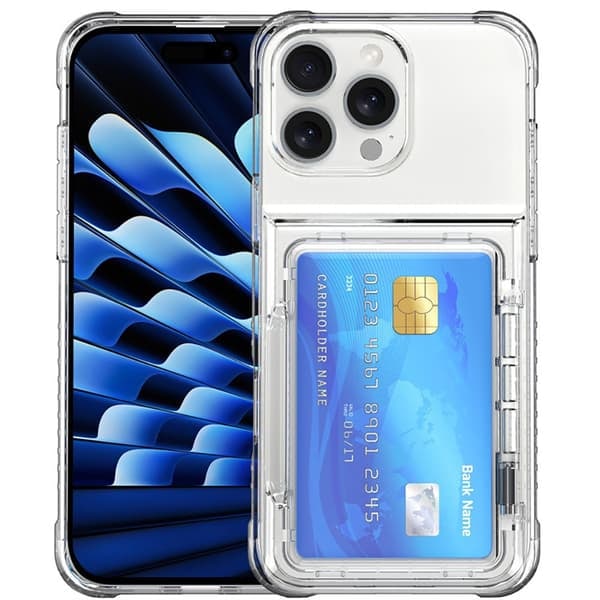 TS-Bagcover med kortlomme og stativ til iPhone 16 Pro Max