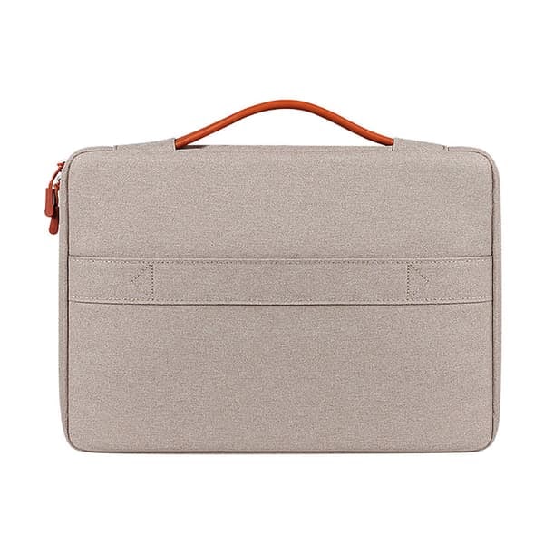 TS-Vandtæt laptop taske i polyester, op til 15,4\" – beige