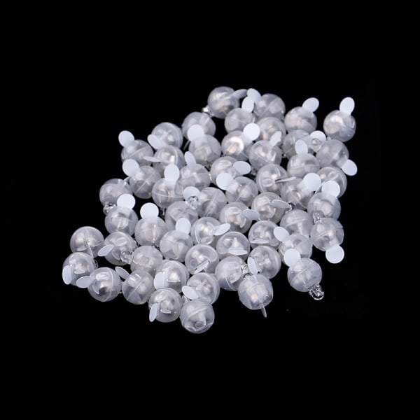 50 LED-bolllys ballonglys for papirlyktbryllupsfest Lilla one size