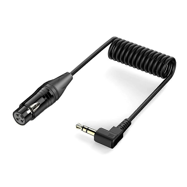 XLR-kabel 3,5 mm till XLR-hona ljudkabel Aux ljudsladd för mikrofon mixer högtalare förstärkare