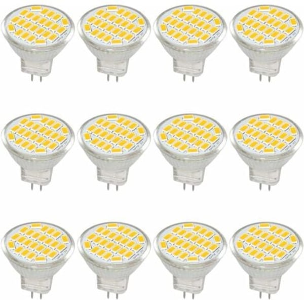 TS-MR11 GU4 LED-pære lys DC/AC 10–30V 3 W, 12V, 24V, 30W Halogenpære tilsvarende, 400 lumen, Varmhvit 3000K, LED-erstatning po