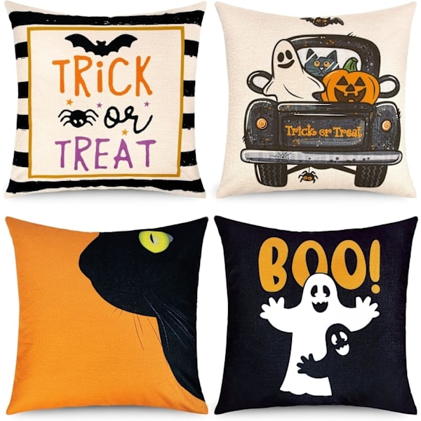 Halloween tyynyliina, Halloween 4-osainen sohvatyynynpäällinen,