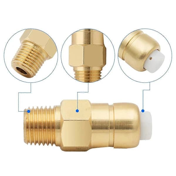 2 Pieces Thermal Relief Valve for Pressure Washers, 1/4 Inch NPT Thermal Relief Valve, Replacement Pump Protector