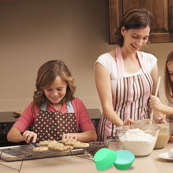 Muffinsformer i standardisert fettfritt papir, muffinsformer i kakeformpapir