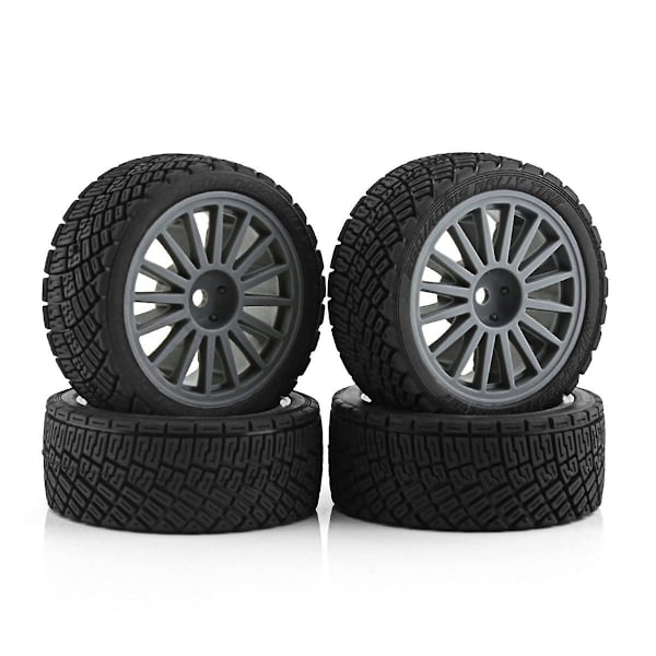 TS-4kpl 67mm Kumirengas Pyörä Rengas Xv01 Xv02 Tt01 Tt02 Ptg-2 1/10 Rc Kilpa-auton Päivitysosat, harmaa