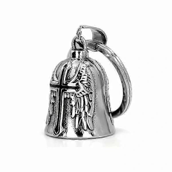 Guardian Bell HOLY CROSS Lykkebringende Gave Motorcykel Biker Ride Bell sort