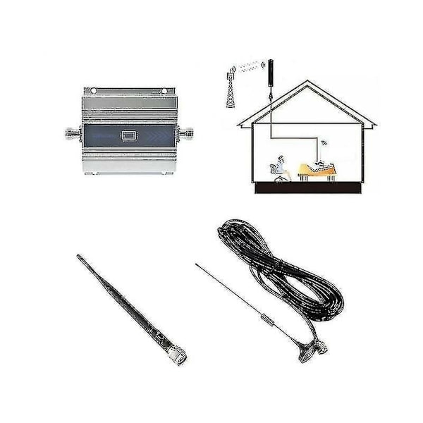 GSM-signalförstärkare 900mhz Repeater 2g 3g 4g Lte Cellular Booster Dcs 1800 2100 Mobiltelefon Signalförstärkare - EU