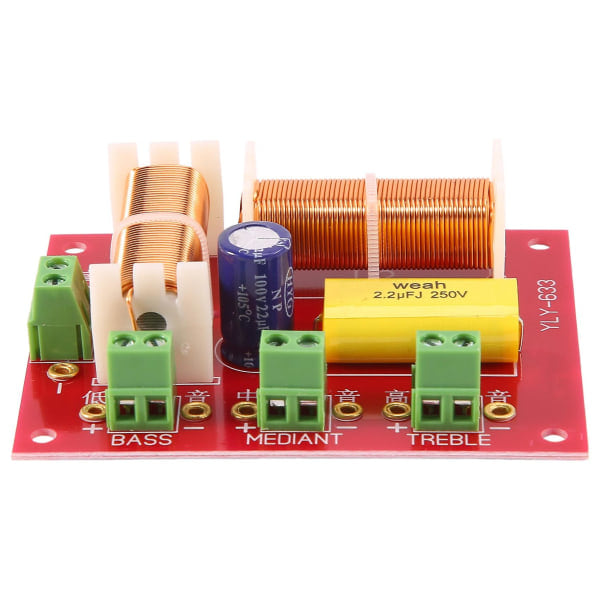 2 stk 200W 3-vejs højttaler crossover-filter diskant + mellemtone + crossover