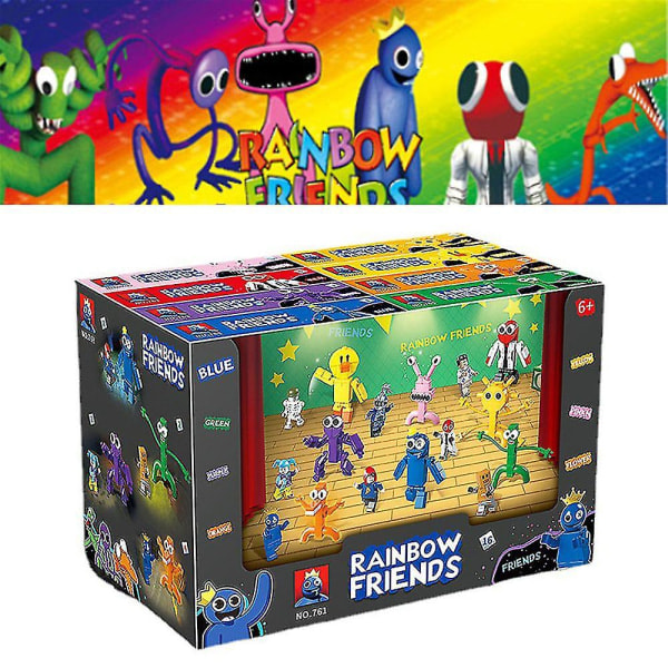 8 stk 2023 Roblox Rainbow Friends Døre Byggeklodser Figurer Saml Model Børn Julegave