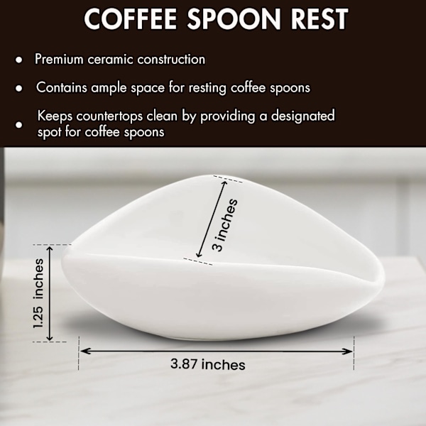 Kaffeskedsstativ med kaffesked - Teskedsstativ - Tilbehør til kaffebar & station