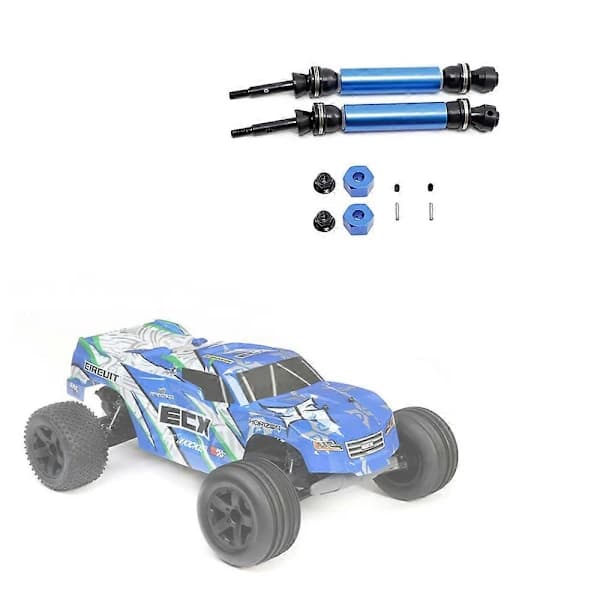 2 stk. Bageste Drivaksel CVD til 1/10 ECX 2WD Serie RC Bildele, 2 Blå