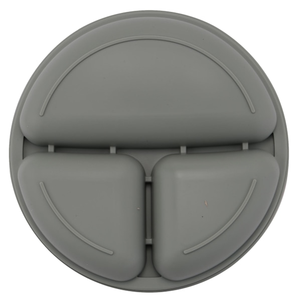 TS-Silikon Baby Med Sugkopp Småbarnstallrik Och Portabel Gaffel Sked Barn Mat Skål Set C