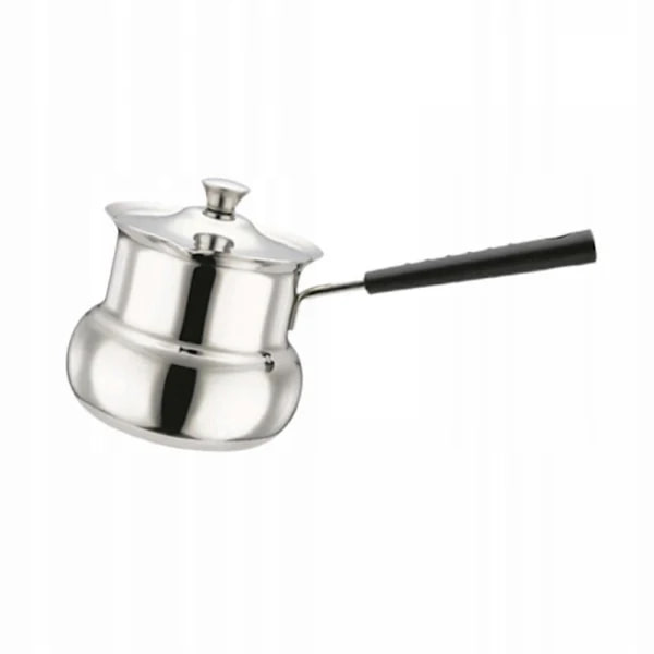 Turkish Coffee Pot for Induction Cooktops with Handle, Drum Shape, 180ml