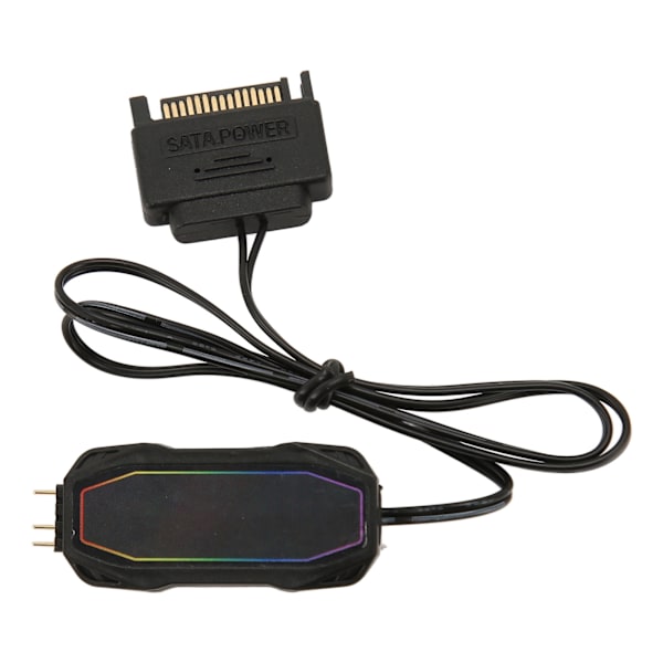 ARGB Controller 5V 3Pin SATA Power Selvjusterende hastighed Lysstyrke Mini ARGB PC Fans Controller