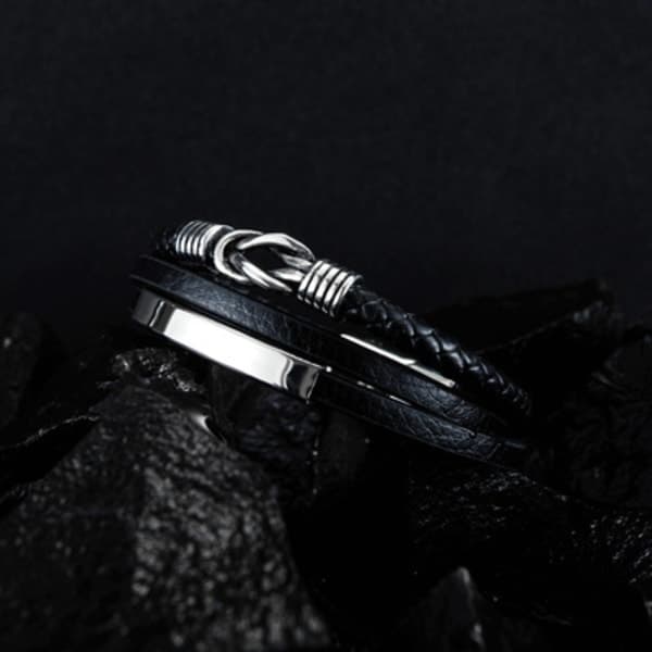 Læderarmbånd til mænd - Ægte læderarmbånd (JS)