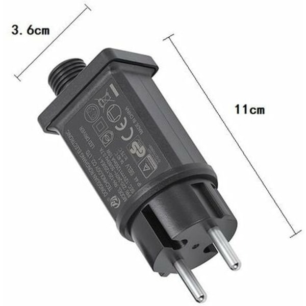 KZQ LED-strömförsörjning 12V, LED-transformator IP44 LED-adapterdrivare Lågspänning för Julbelysning, Ljusslinga (1 st)